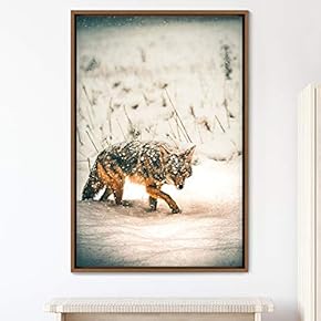 signwin Framed Canvas Wall Art Pupper Animals Chic...