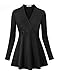 Becanbe Women's Long Sleeve V Neck Empire Line Tunic Top