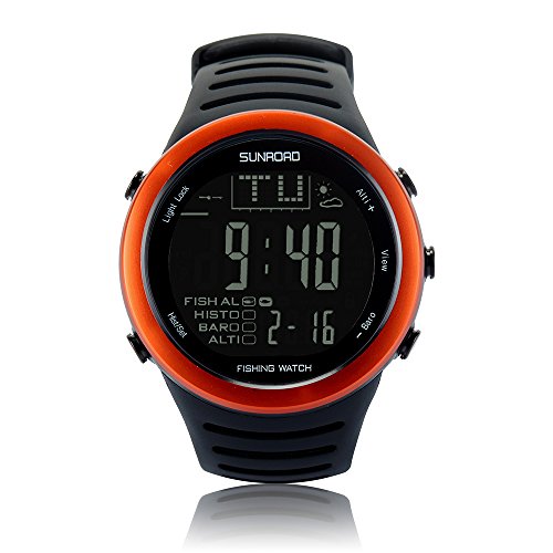 Sunroad fr720a2 fishing digital men watch- barometer al…