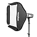 Godox 32x32 inches / 80x80cm Portable Foldable Studio Flash Softbox Diffuser kit with Bowens Mount Speedring and Carrying Case for Portraits,Product Photography and Video Shooting with USB LED
