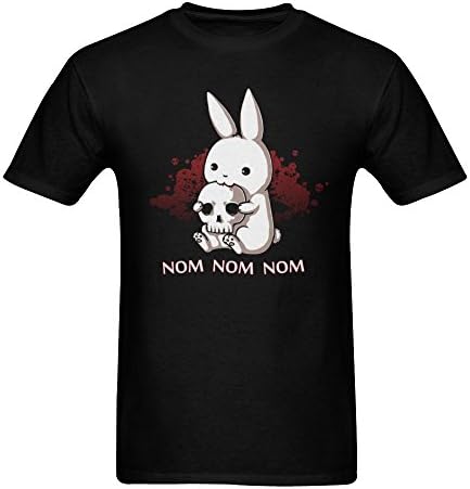 ZIFENG Men's The Killer Rabbit T Shirts Black M