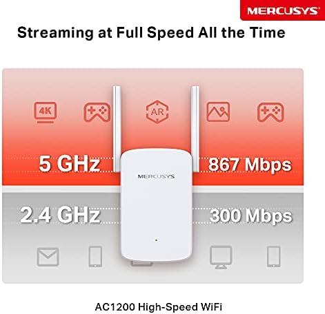 ME30 - Repetidor WiFi 5, AC1200, Doble Banda, Antenas externas
