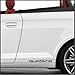 2pcs Audi Quattro Logo A4 A5 A6 A8 S4 S6 S8 R8 Skirts Decal Sticker M1 12