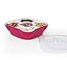 Home and Above Creative Multi Sectional Snack Serving Tray Set with Lid, BPA Free, Can Hold Dried Fruits, Nuts, Candies and More
