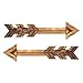 AHXML Wooden Arrow Shape Wall Decor, Decoration for Indoors, Wooden Arrow Shape Route Sign, Road Sign, Guidepost for Outdoors, Set of 2