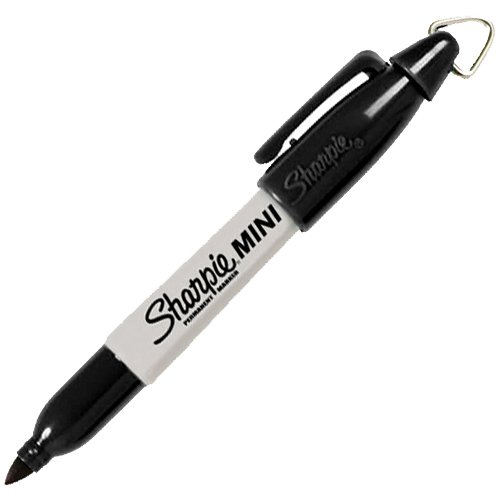 Sharpie Mini Permanent Markers with Golf Keychain Clips, Fine Point