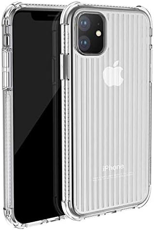 Hoco Cover for iPhone 11 Armor Series, Crystal Clear Reinforced Corners TPU Bumper and Anti-Scratch Hard Cover Fit with Apple iPhone 11 - Crystal Clear Case (Transparent)