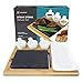Zelancio Premium Lava Hot Stone Cooking Platter, Hot and Cold Lava Rock Cooking Stone Set, Hibachi Grilling Stone
