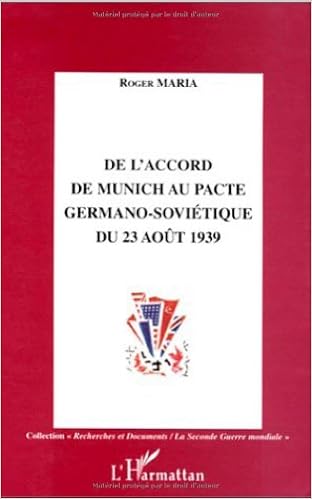 Amazon Fr De L Accord De Munich Au Pacte Germano Sovietique Du
