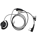 KEYBLU Flexible Ear Receiver Earpiece for Kenwood 2 Way Radio 2 Pin