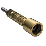 LASCO 03-1785 3-Inch Kohler  Male by Female Stem Extension, I Broach, Cut to Length with 10-24 by 3-Inch Long Handle Screw, Brass, 0.56L x 0.56W x 3H