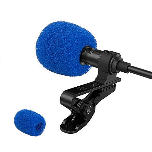 25 Pack Mini Lapel Headset Microphone Windscreen Foam Coverï¼ŒfindTop Lavalier Microphone Windscreen Assorted Colors (10 Black, 5 Orange, 5 Blue, 5 Red)