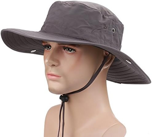 Tawill Polyester Outdoor Leisure Hat Summer Sun Visor Caps Fisherman Sun Hats (AZ-Dark Grey)