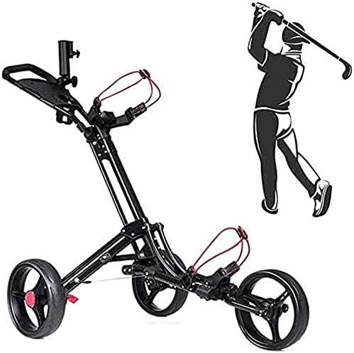Golf Push Cart Trolley Golf 3 Wheel Folding Push Pull Golf Cart Aluminum Golf Folding Push Pull Golf Cart Lightweight One Second to Open and Close for Outdoor Travel Sport Golf Push Cart Trolley Golf 3 Wheel Folding Push Pull Golf Cart Aluminum Golf Folding Push Pull Golf Cart Lightweight One Second to Open and Close for Outdoor Travel Sport