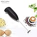 LYH Milk Frother Mini Foamer Handheld for Bulletproof Coffee Lattes Foam Maker Whisk Drink Mixer for Cappuccino, Frappe, Matcha, Hot Chocolate, Black