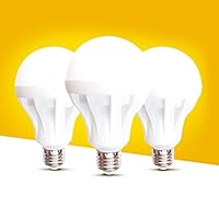 Kerocy 3 Pack Smart LED E27 9W 12W 15W Indoor Emergency Light Bulb Rechargeable Lamp (15)
