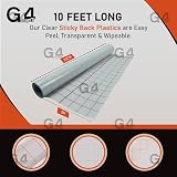 G4GADGET Transparent Self-Adhesive Book Cover Film 33cm x 3m Waterproof view 3