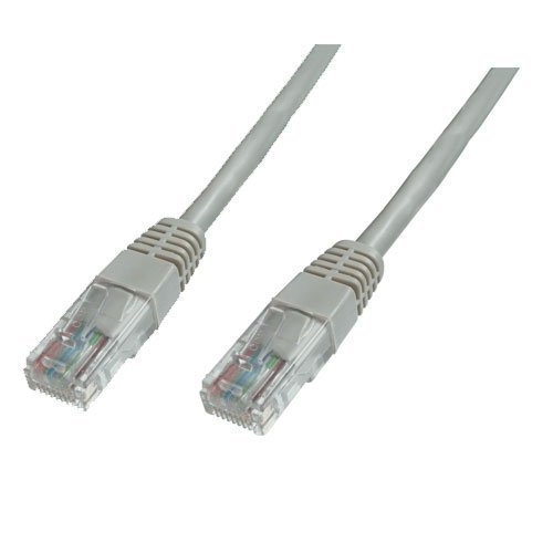 World of Data - 0.25M Cat5e Network Cable, UTP Lead, RJ45 Ethernet LAN Patch Cord | Colour: GREY