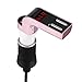 Safety Hammer, Gotd Bluetooth Car Kit Handsfree LCD FM Transmitter Radio Adapter MP3 Player Dual USB Charger SD Remote Safety Hammer (Rose Gold)