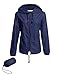 Besshopie Rain Jackets for Women, Lightweight Zip Up Hiking Travel Cycling Hooded Waterproof Raincoatthumb 2
