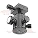 ODWARF Q02U Exquisite CNC Shaped Camera Tripod Ball Head with 1/4 Inch Arca Swiss Quick Fast Plate Includes Bubble Level,Max Loading 33lbs Ballhead for Tripod,Monopod,Slider,DSLR Camera, Camcorder