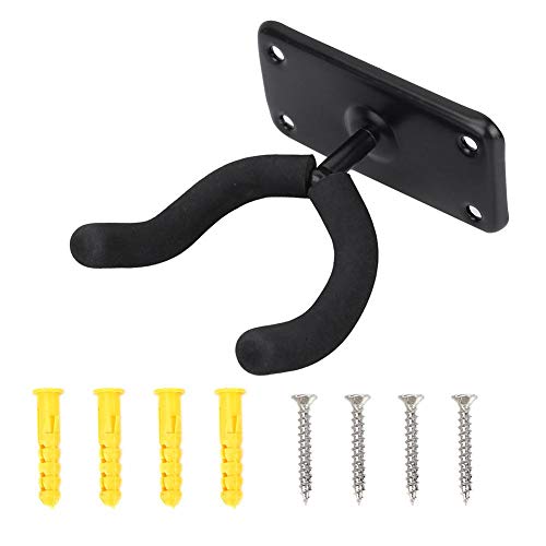 Bnineteenteam Guitar Hanger, Guitar Wall Mount Bracket Guitar Holder Bass Hanger Guitar Instrument Hanging for Electric Acoustic and Bass Guitars Ukulele Violin Musical Instrument Accessories