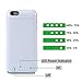iPhone 6S Plus Battery Case, HianDier 6800mAh Extended Rechargeable Battery Case iPhone 6 Plus / 6S Plus Power Bank Cover Portable Charger Battery Pack for iPhone 6 Plus / 6S Plus 5.5''-White