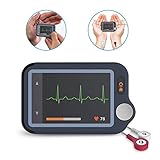 Heart Health Tracker w 30s/60s/5min ECG/EKG Trace Recording, Heart Rate Monitor Device Free APP & PC Software, Cable & Cable Free Operation, for Wellness Fitness Use
