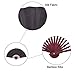 Metable Large Black Silk Folding Fan Chinese Style Men Bamboo Folded Fans Father's Day Gift Hand Held Props for Dancing Cosplay Home Office Wall DIY Decoration 13