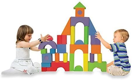 Soft, Safe, Affordable Verdes 52-Piece Jumbo Foam Building Blocks Set by Verdes