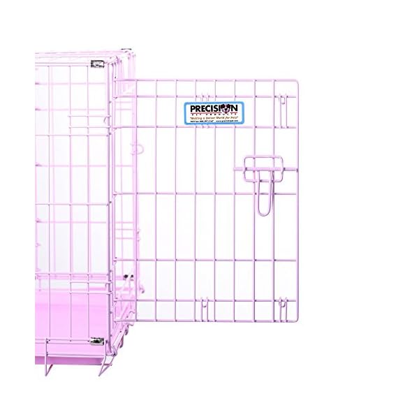 precision pink dog crate