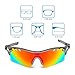 Polarized Sports Sunglasses 2 Pairs for Men Women Cycling Running Driving Fishing Golf Baseball (Grey-Grey)