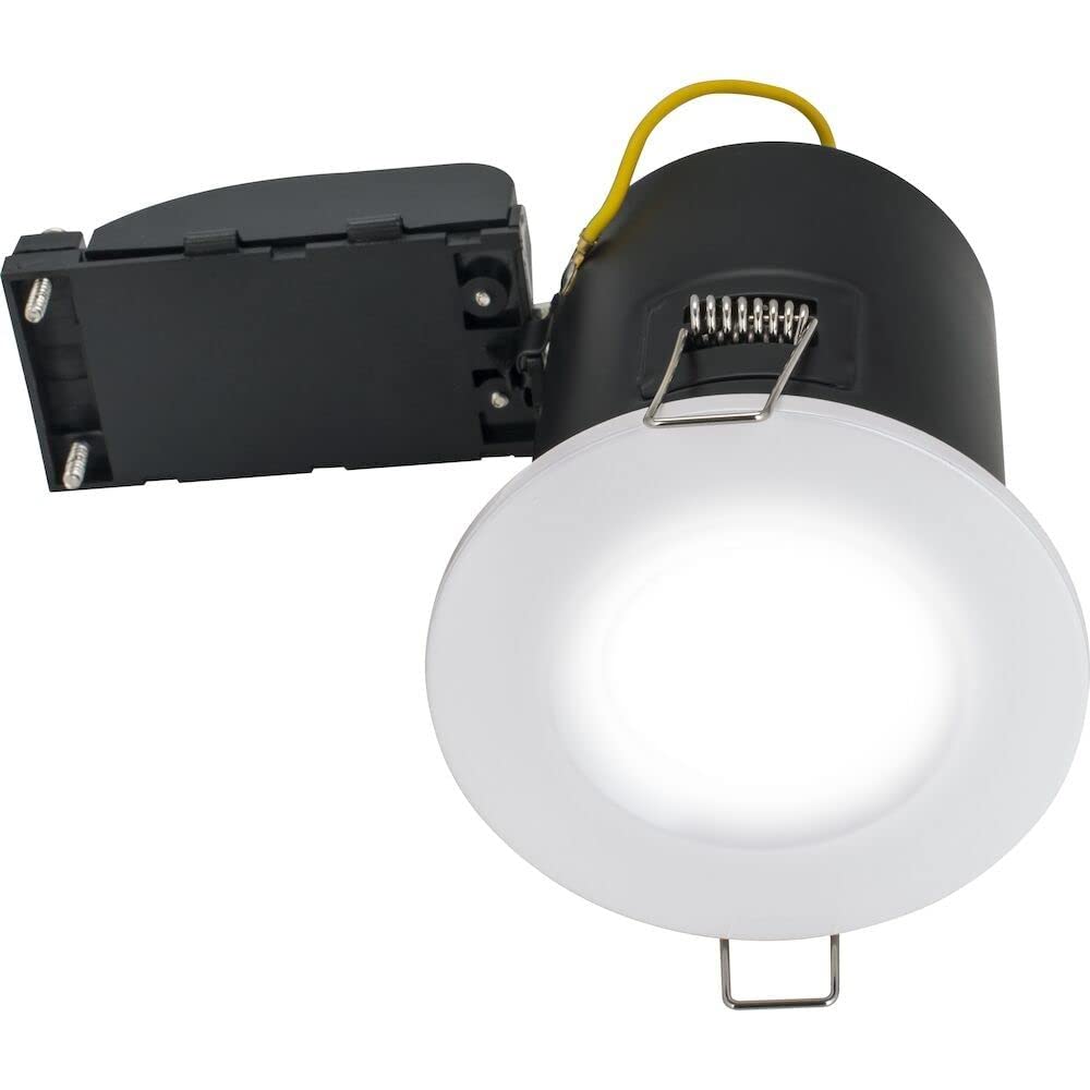 Luceco Fixed Fire Rated GU10 Downlight, White (EFDGUFWH-02)