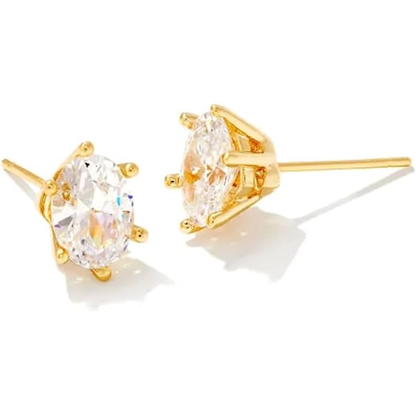 Orecchini Pendenti Kendra Scott Modello Ashton In Oro Con Perle D'acqua Dolce E Cuore, Gioiello Di Dichiarazione