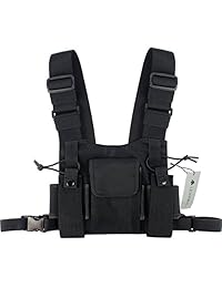 Lewong - Arnés de manos libres universal para radio de dos vías (Rescue Essentials)