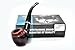 Qzoxx Red marbleized Tobacco Smoking Wooden Pipe