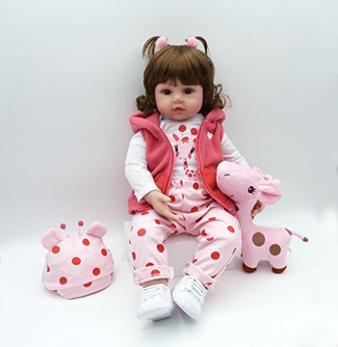 Pinky 18inch 45cm Lifelike Reborn Baby Girl Dolls Soft Silicone Babies Realistic Looking Newborn Baby Dolls Cute Reborn Doll Toddler Handmade Child Birthday And Xmas Gift Pricepulse