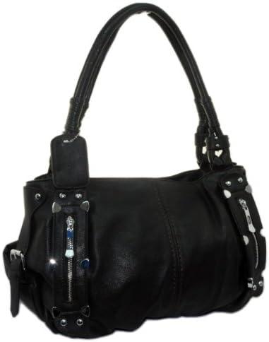 New York Hobo 210 Handbag Designer Inspired Style NYC Hobo Black