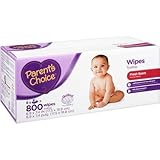 Affordable, Hypoallergenic Scented Baby Wipes, 800 Ct with Aloe, Cloth-like Material and Flip-top Container Lid