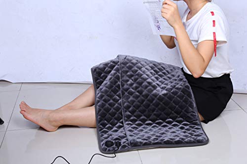 Large Heating Pad for Neck, Back Pain, Abdomen, Shoulder, Waist - 36''x20'Electric Heating Pad Machine Washable Auto-Off Timer - Thumbnail 4