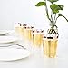 10oz Premium Rose Gold Trim - Hard Clear Plastic Cups - 100 pack Wedding/Party Disposable Tumblers - Rose Gold Rim - Elegant Party Cups