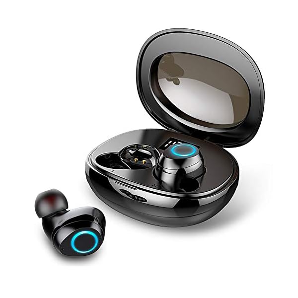Wireless Headphones, Wireless Earbuds [Super Light] Bluetooth 5.1 Headphones with Type-C Charging Case, Wireless…