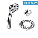 Blusmart High Pressure Handheld Shower Head and Hose with 3 Spray Patterns