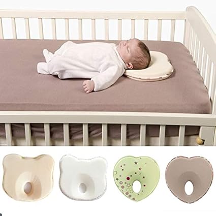 1pcs Newborn Baby Breathable Pillow Prevent Anti Roll Flat Head