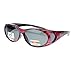 SA106 Womens Glare Blocking Polarized Lens 60mm Fit Over Oval Sunglasses Red