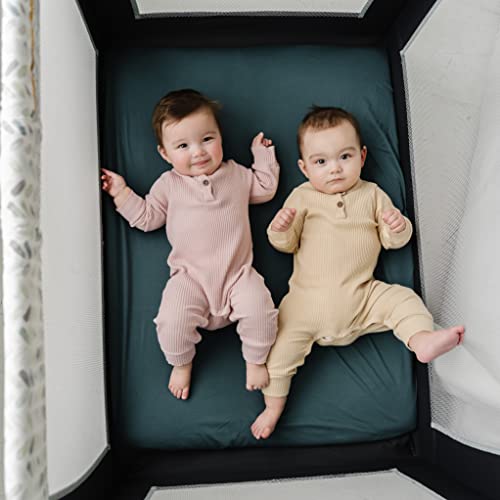 Natemia Fitted Pack and Play Sheet 100 Organic Cotton for Standard