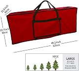 RAM Red Christmas Tree Storage Bag 9ft Fabric Tree Decor Store Bag view 2