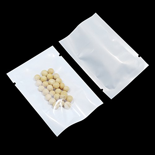 300 Pcs Clear Front Flat Food Safe Favor Bag Mini Sampling Wrappers with Tear Notches Heat Sealable Smell Proof Pouches Vacuum Sealer Bulk Food Storage Candy Tea Nut Plastic Poly Pack 2.36x3.54 inch