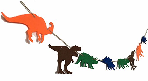 Alemon Dinosaurs Birthday Banner Decorations Party Supplies Pennant for Boys Kids