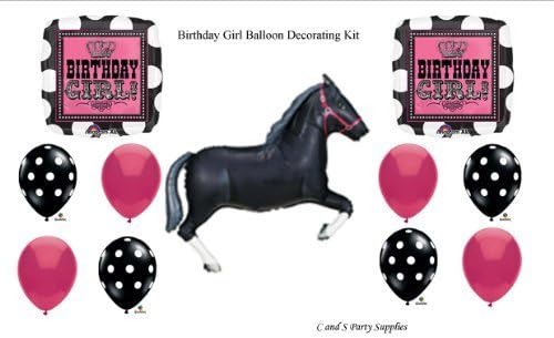 Birthday Girl Rocker Horse Birthday Party Balloons Decorations Supplies by anagram / qualatex